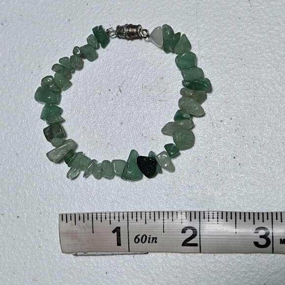 Natural Green Aventurine Chip Bead Bracelet Boho Natural Fashion Jewelry Women - Picture 4 of 4